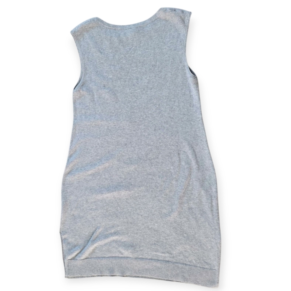 Eileen Fisher Organic Cotton & Cashmere Knit Grey Dress, Size Small - Picture 5 of 7